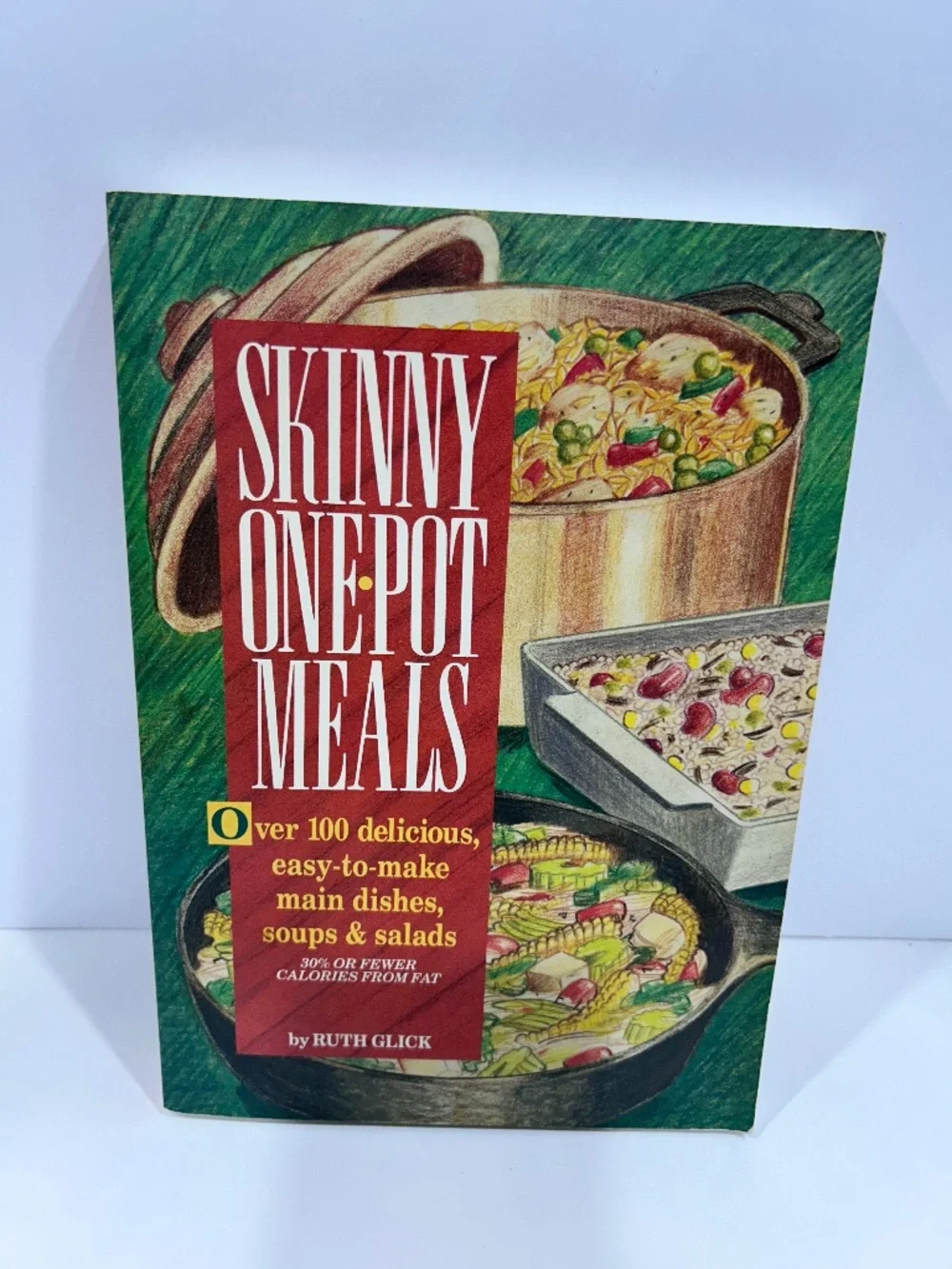 Vintage Weight Watchers Skinny One Pot Meals Food Recipe Cookbook 90s -Paperback